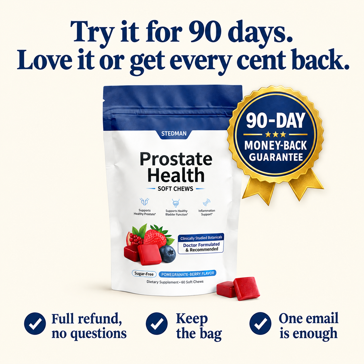 90-day money-back guarantee