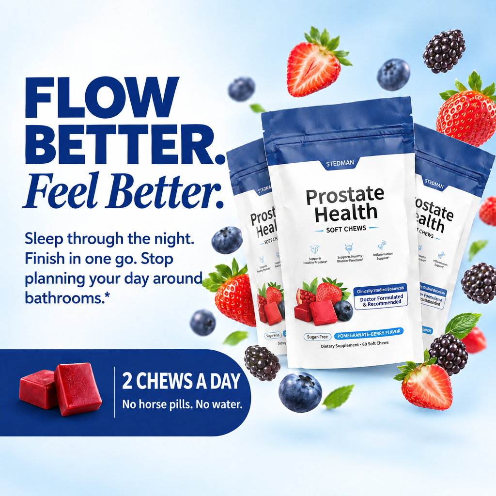 Flow better, feel better – sleep through the night, finish in one go, 2 chews a day