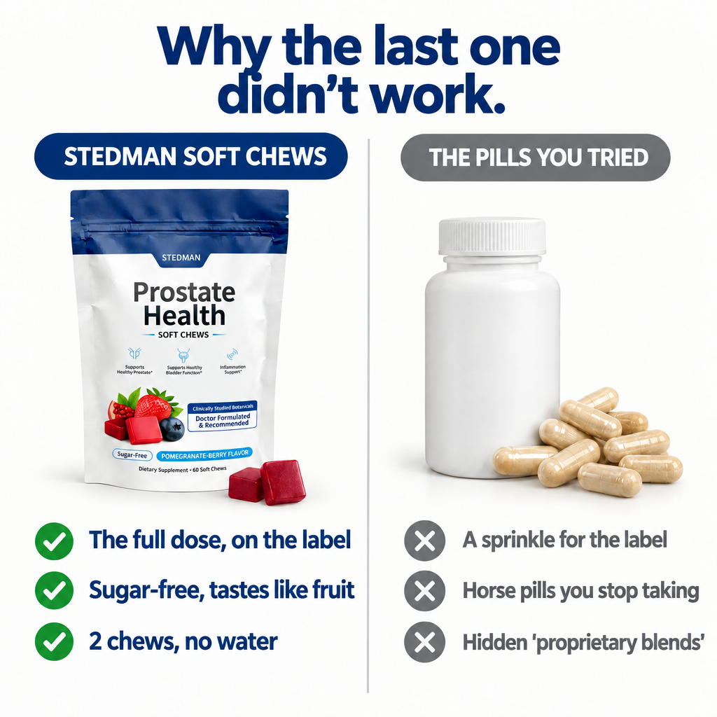 Why the last one didn't work – Stedman soft chews vs the pills you tried