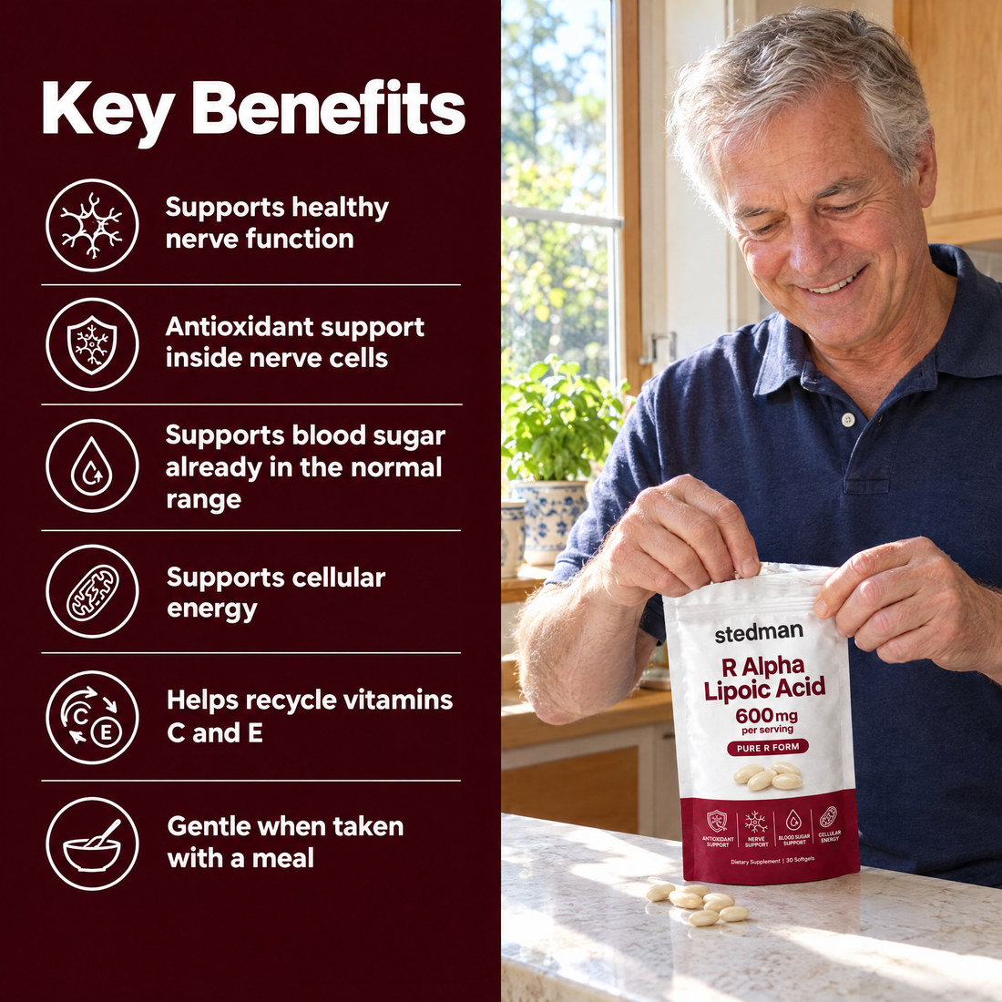 R Alpha Lipoic Acid 600mg