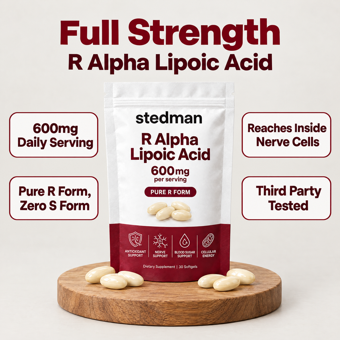 R Alpha Lipoic Acid 600mg